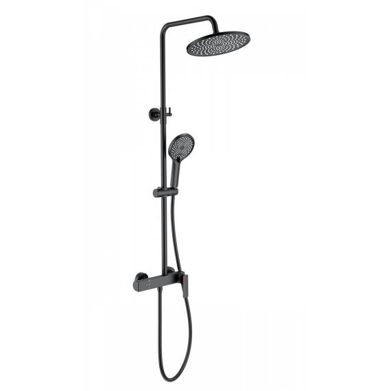 Душевая стойка Wonzon & Woghand WW-B3517-MB, чёрный матовый фото 