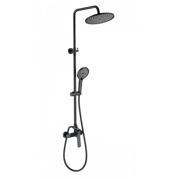 Душевая стойка Wonzon & Woghand WW-B3200-MB, чёрный матовый фото 