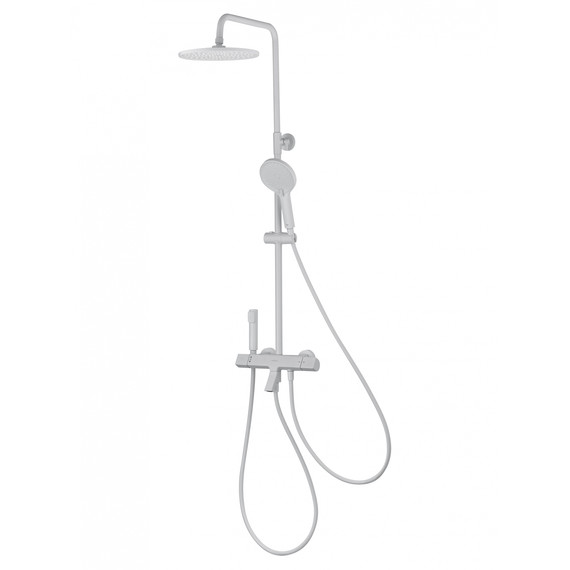 Душевая стойка с термостатом Wonzon & Woghand The one WW-B3094-MW, белый матовый фото 