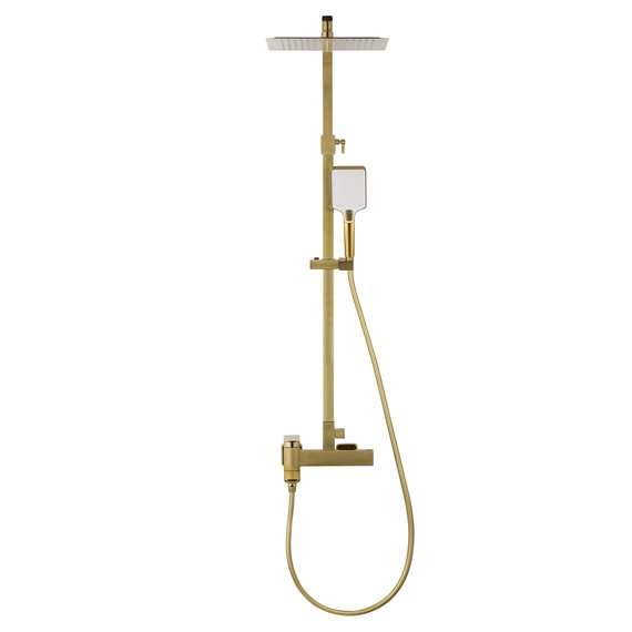 Душевая стойка Wonzon & Woghand Edge WW-88739003-BG, золото брашированное фото 2