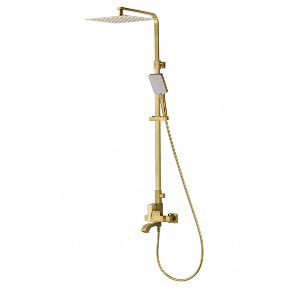 Душевая стойка Wonzon & Woghand Flex WW-88047072-BG, золото брашированное фото 