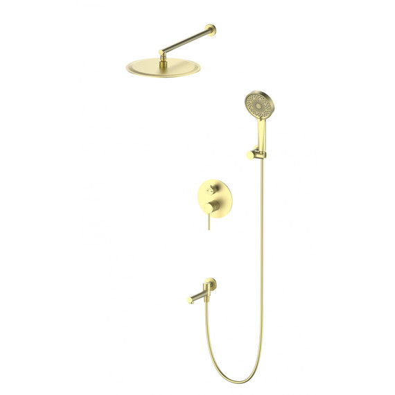 Душевая система для ванны Wonzon & Woghand Stick WW-88939017-BG, золото брашированное фото 