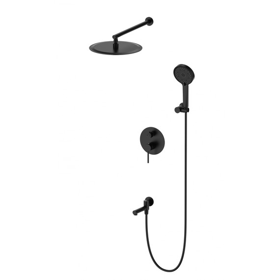 Душевая система для ванны Wonzon & Woghand Stick WW-88939017-MB, чёрный матовый фото 