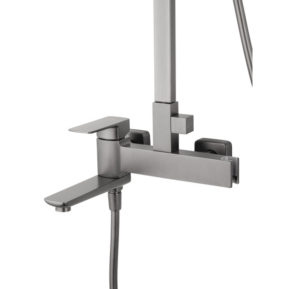 Душевая стойка Wonzon & Woghand Edge WW-88739003-BGM, тёмный графит брашированный фото 3