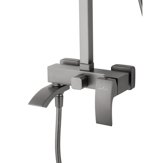 Душевая стойка Wonzon & Woghand Fit WW-88739009-BGM, тёмный графит брашированный фото 3