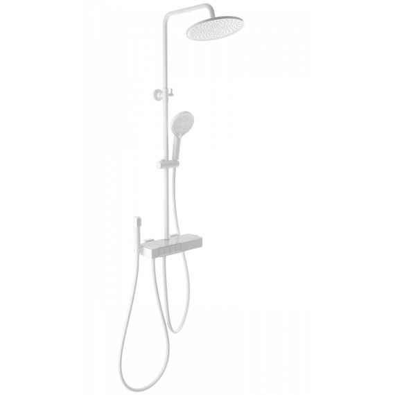 Душевая стойка с термостатом Wonzon & Woghand Muse WW-B3580-MW, белый матовый фото 