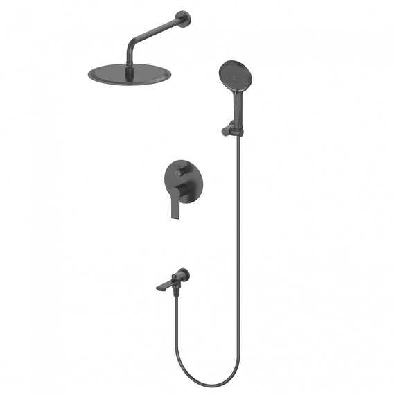 Душевая система для ванны Wonzon & Woghand Brilliant WW-88939079-MB, чёрный матовый фото 