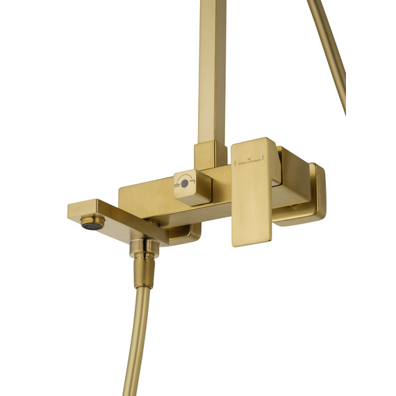 Душевая стойка Wonzon & Woghand Cube 2.0 WW-88047068-BG, золото брашированное фото 4