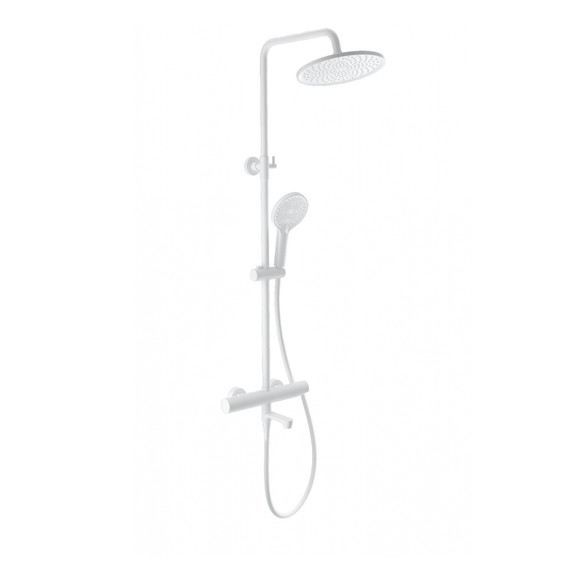 Душевая стойка с термостатом Wonzon & Woghand WW-B3069-MW, белый матовый фото 