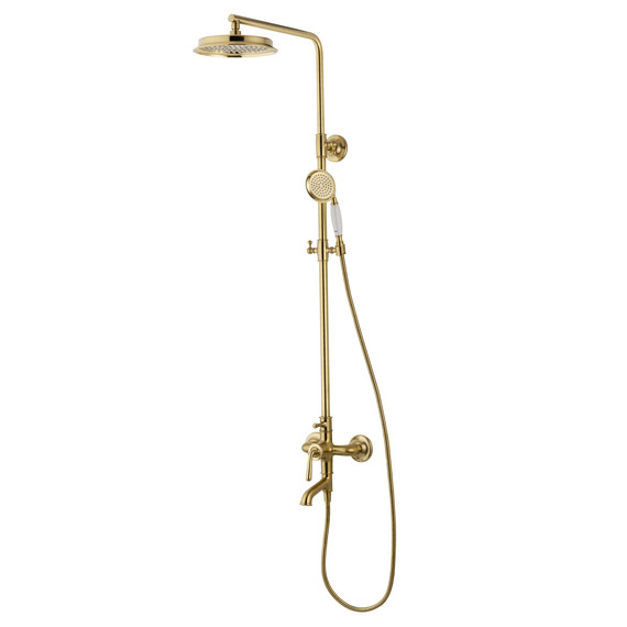 Душевая стойка Wonzon & Woghand Steam WW-88739008-BG, золото брашированное фото 