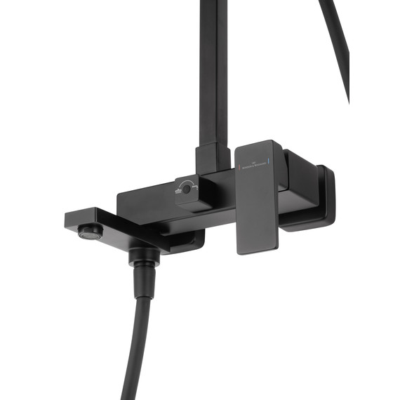 Душевая стойка Wonzon & Woghand Cube 2.0 WW-88047068-MB, чёрный матовый фото 4