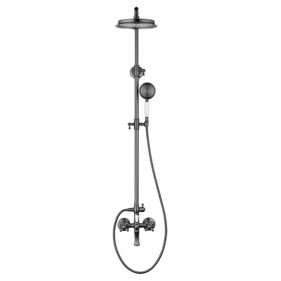 Душевая стойка Wonzon & Woghand Retro WW-88739020-BGM, тёмный графит брашированный фото 2