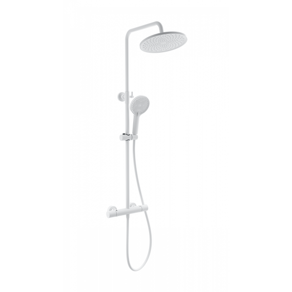 Душевая стойка с термостатом Wonzon & Woghand Inn WW-B3013-T1-MW, белый матовый фото 