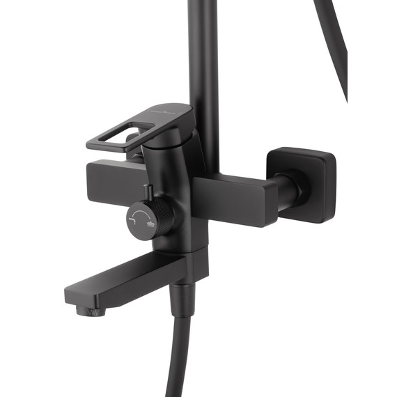 Душевая стойка Wonzon & Woghand Frame WW-88739010-MB, чёрный матовый фото 3