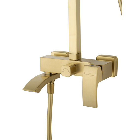 Душевая стойка Wonzon & Woghand Fit WW-88739009-BG, золото брашированное фото 3