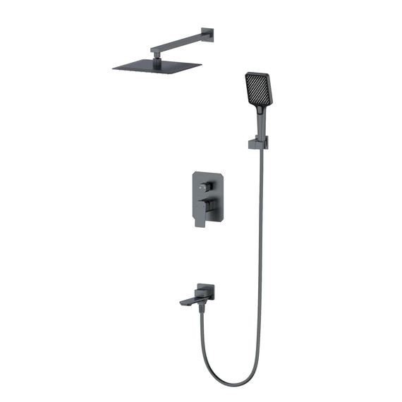 Душевая система для ванны Wonzon & Woghand Diamond WW-88939011-BGM, тёмный графит брашированный фото 