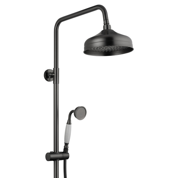 Душевая стойка с термостатом Wonzon & Woghand Retro WW-B3041-BGG, тёмный графит брашированный фото 5