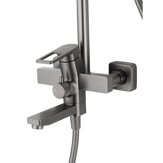 Душевая стойка Wonzon & Woghand Frame WW-88739010-BGM, тёмный графит брашированный фото 3