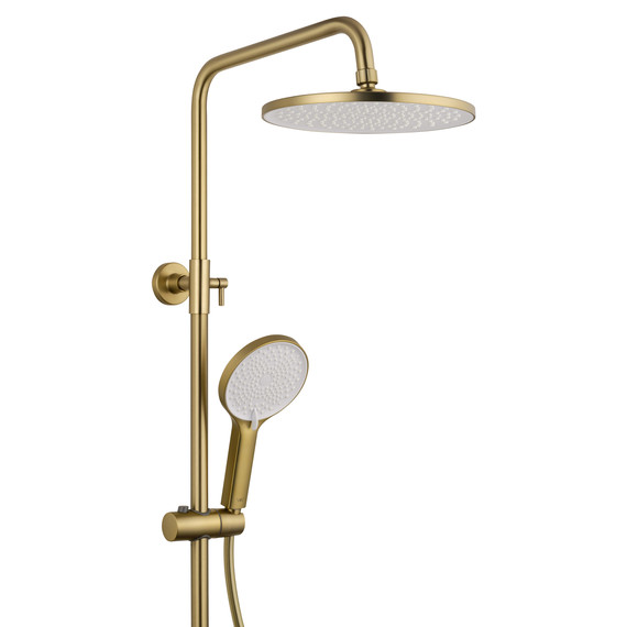 Душевая стойка с термостатом Wonzon & Woghand The one WW-B3094-BG, золото брашированное фото 6