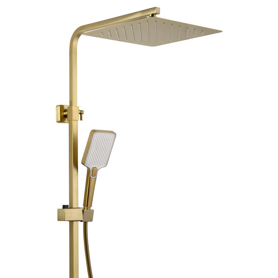 Душевая стойка Wonzon & Woghand Cube 2.0 WW-88047068-BG, золото брашированное фото 5