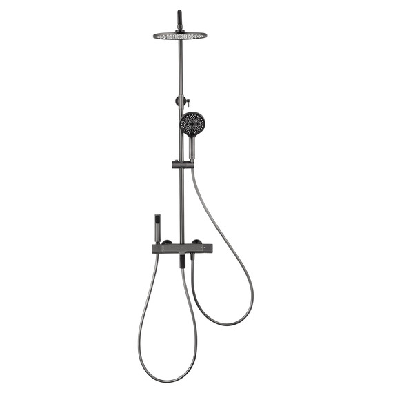 Душевая стойка с термостатом Wonzon & Woghand The one WW-B3094-BGG, тёмный графит брашированный фото 6