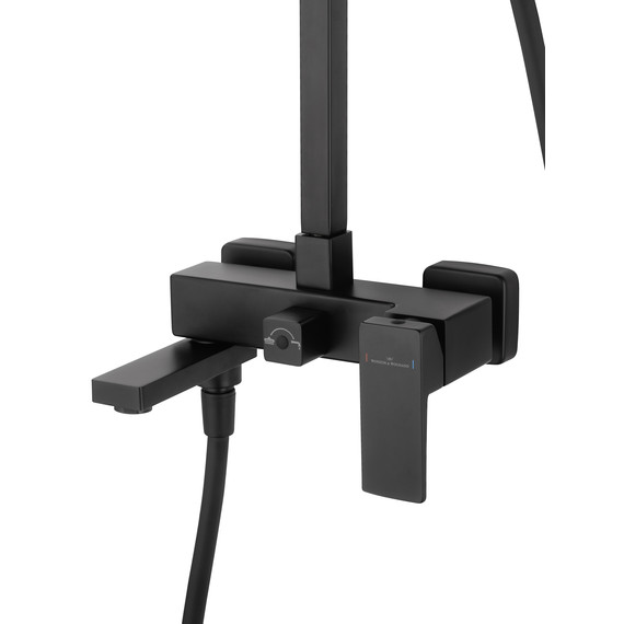 Душевая стойка Wonzon & Woghand Cube 2.0 WW-88047068-MB, чёрный матовый фото 3