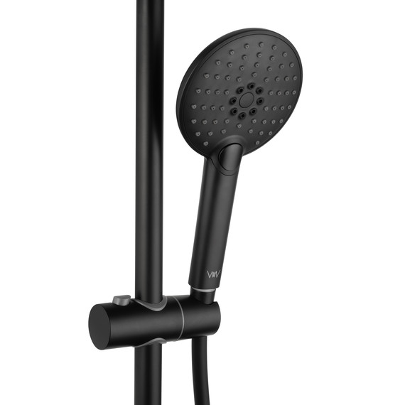 Душевая стойка Wonzon & Woghand Click WW-N3S962-MB, чёрный матовый фото 5