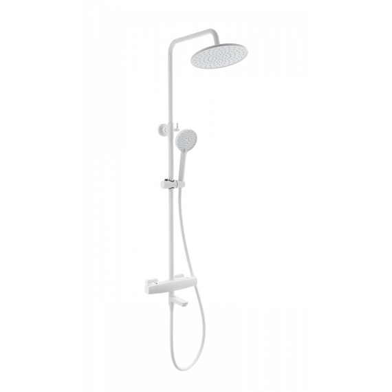 Душевая стойка с термостатом Wonzon & Woghand Neo WW-B3035-A3-MW, белый матовый фото 