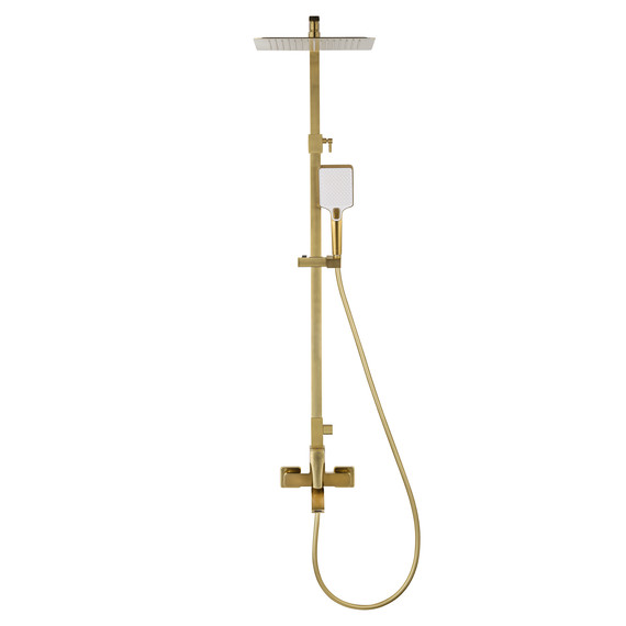 Душевая стойка Wonzon & Woghand Flex WW-88047072-BG, золото брашированное фото 2