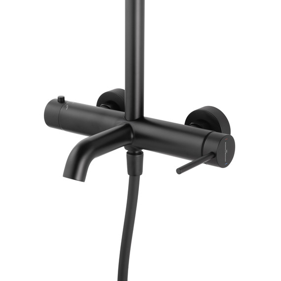 Душевая стойка Wonzon & Woghand Stick WW-88739017-MB, чёрный матовый фото 3