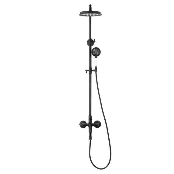 Душевая стойка Wonzon & Woghand Steam WW-88739008-MB, чёрный матовый фото 2