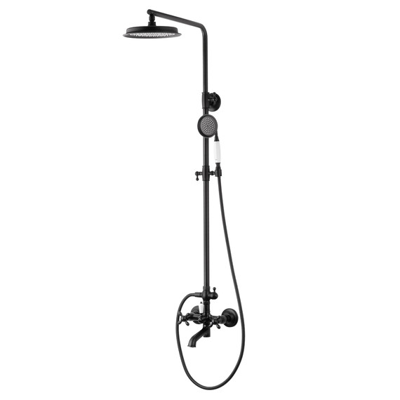 Душевая стойка Wonzon & Woghand Retro WW-88739020-MB, чёрный матовый фото 