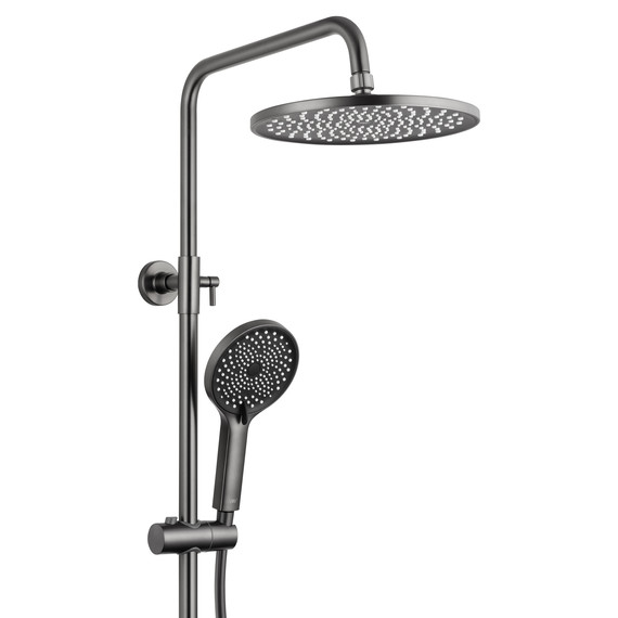 Душевая стойка с термостатом Wonzon & Woghand The one WW-B3094-BGG, тёмный графит брашированный фото 3