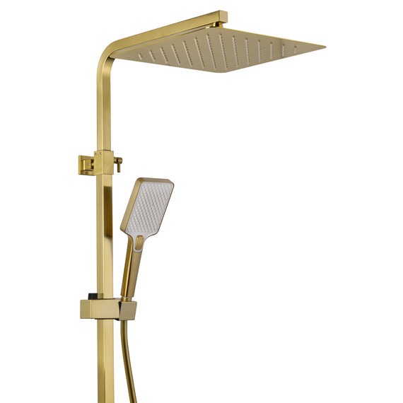 Душевая стойка Wonzon & Woghand Cube WW-88739016-BG, золото брашированное фото 5