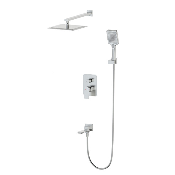 Душевая система для ванны Wonzon & Woghand Diamond WW-88939011-BN, никель брашированный фото 