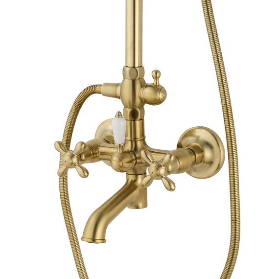 Душевая стойка Wonzon & Woghand Retro WW-88739020-BG, золото брашированное фото 3