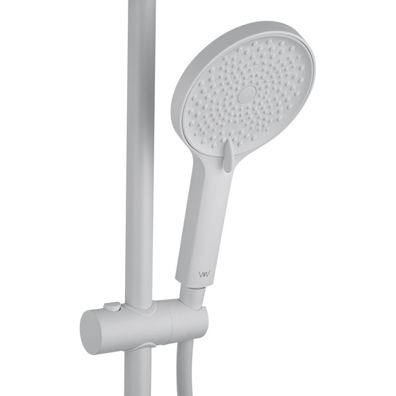 Душевая стойка с термостатом Wonzon & Woghand The one WW-B3094-MW, белый матовый фото 7