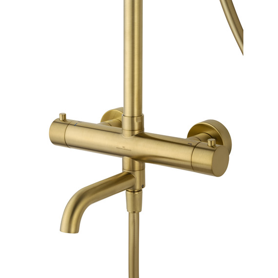 Душевая стойка с термостатом Wonzon & Woghand Stick WW-88739903-BG, золото брашированное фото 2