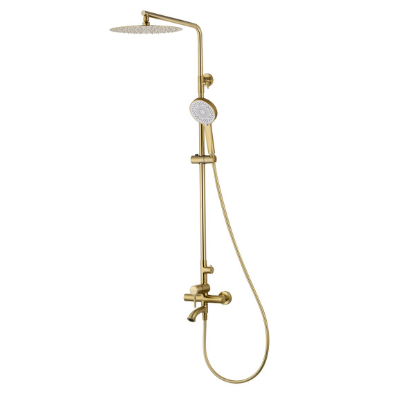 Душевая стойка Wonzon & Woghand Tor WW-88047073-BG, золото брашированное фото 