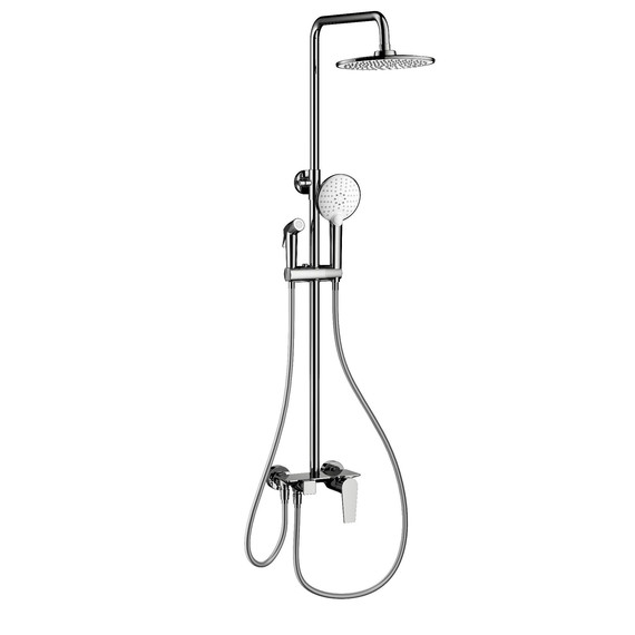 Душевая стойка с гигиеническим душем Wonzon & Woghand WW-A30874-CR фото 