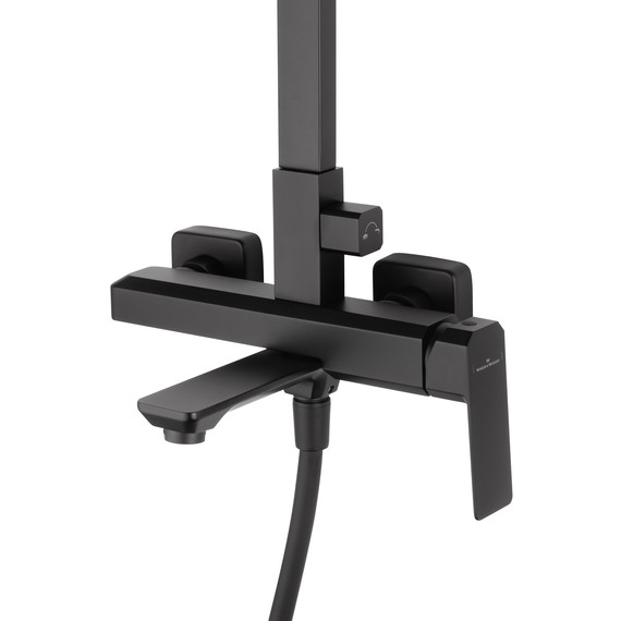 Душевая стойка Wonzon & Woghand Diamond WW-88739011-MB, чёрный матовый фото 3