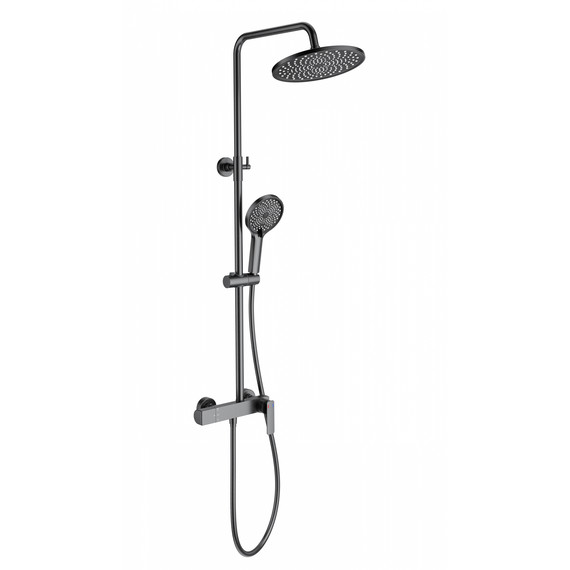 Душевая стойка Wonzon & Woghand WW-B3517-BGG, тёмный графит брашированный фото 