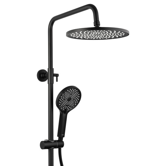 Душевая стойка с термостатом Wonzon & Woghand The one WW-B3094-MB, чёрный матовый фото 6