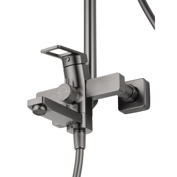 Душевая стойка Wonzon & Woghand Frame WW-88739010-BGM, тёмный графит брашированный фото 4