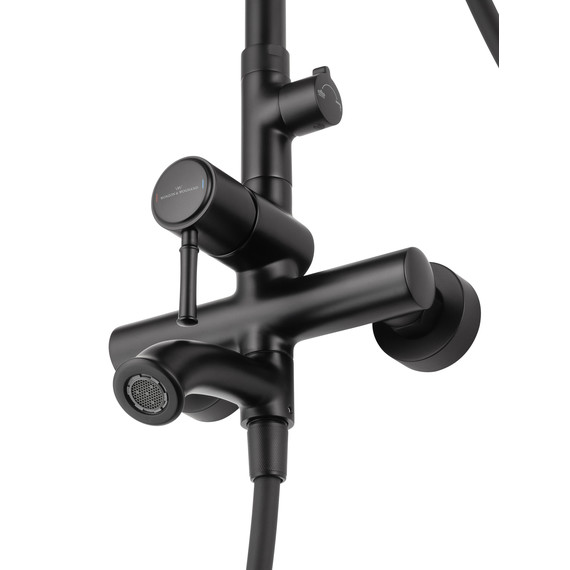 Душевая стойка Wonzon & Woghand Tor WW-88047073-MB, чёрный матовый фото 4