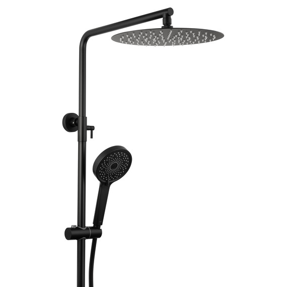 Душевая стойка с термостатом Wonzon & Woghand Stick WW-88739903-MB, чёрный матовый фото 5