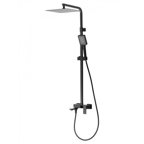 Душевая стойка Wonzon & Woghand Cube WW-88739016-MB, чёрный матовый фото 