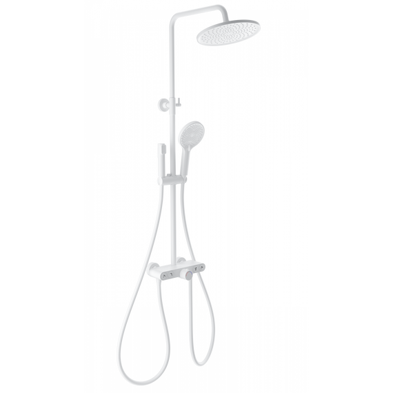 Душевая стойка с термостатом Wonzon & Woghand Muse WW-B4113-MW, белый матовый фото 