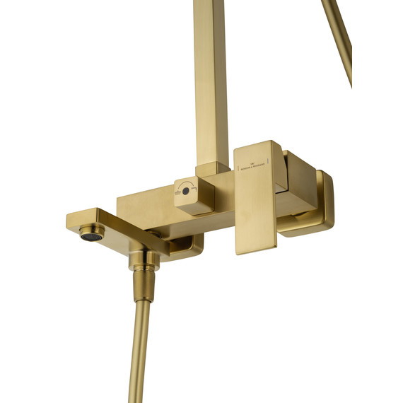 Душевая стойка Wonzon & Woghand Cube WW-88739016-BG, золото брашированное фото 4