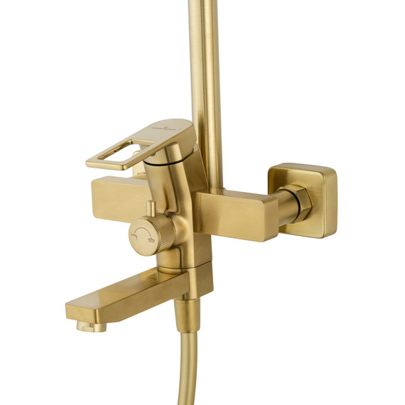 Душевая стойка Wonzon & Woghand Frame WW-88739010-BG, золото брашированное фото 3